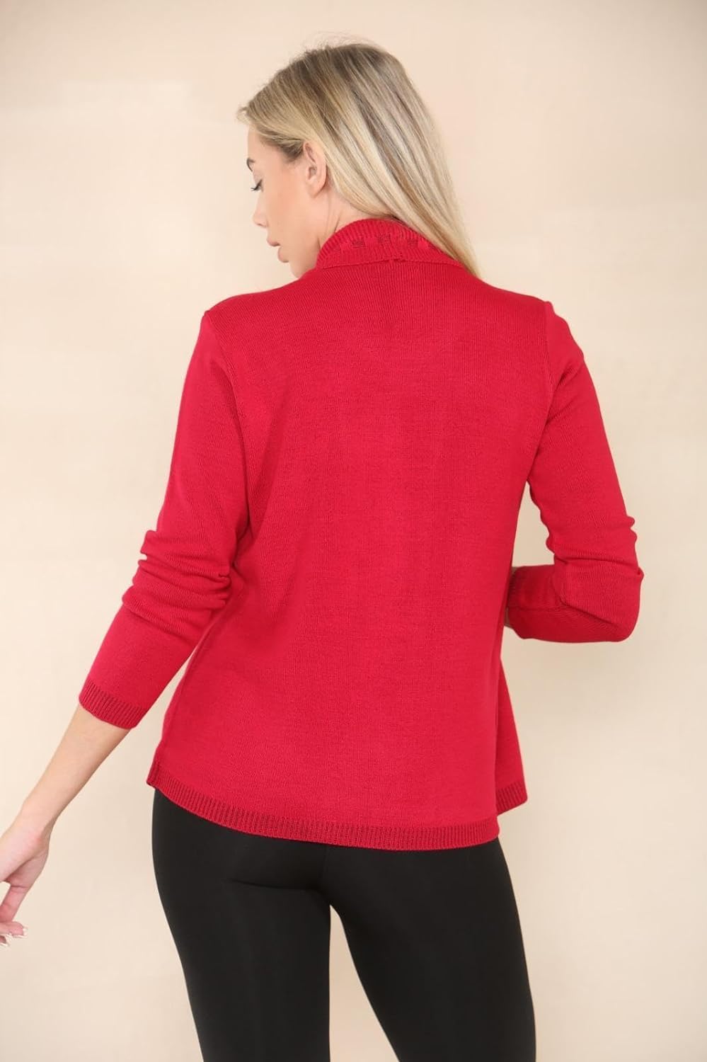 Black Twin Knitted Cardigan For Women 8-10 - Dropwear