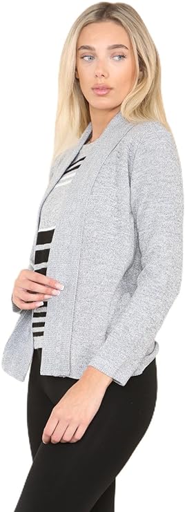 Grey Twin Knitted Cardigan For Women 12-14 - Dropwear