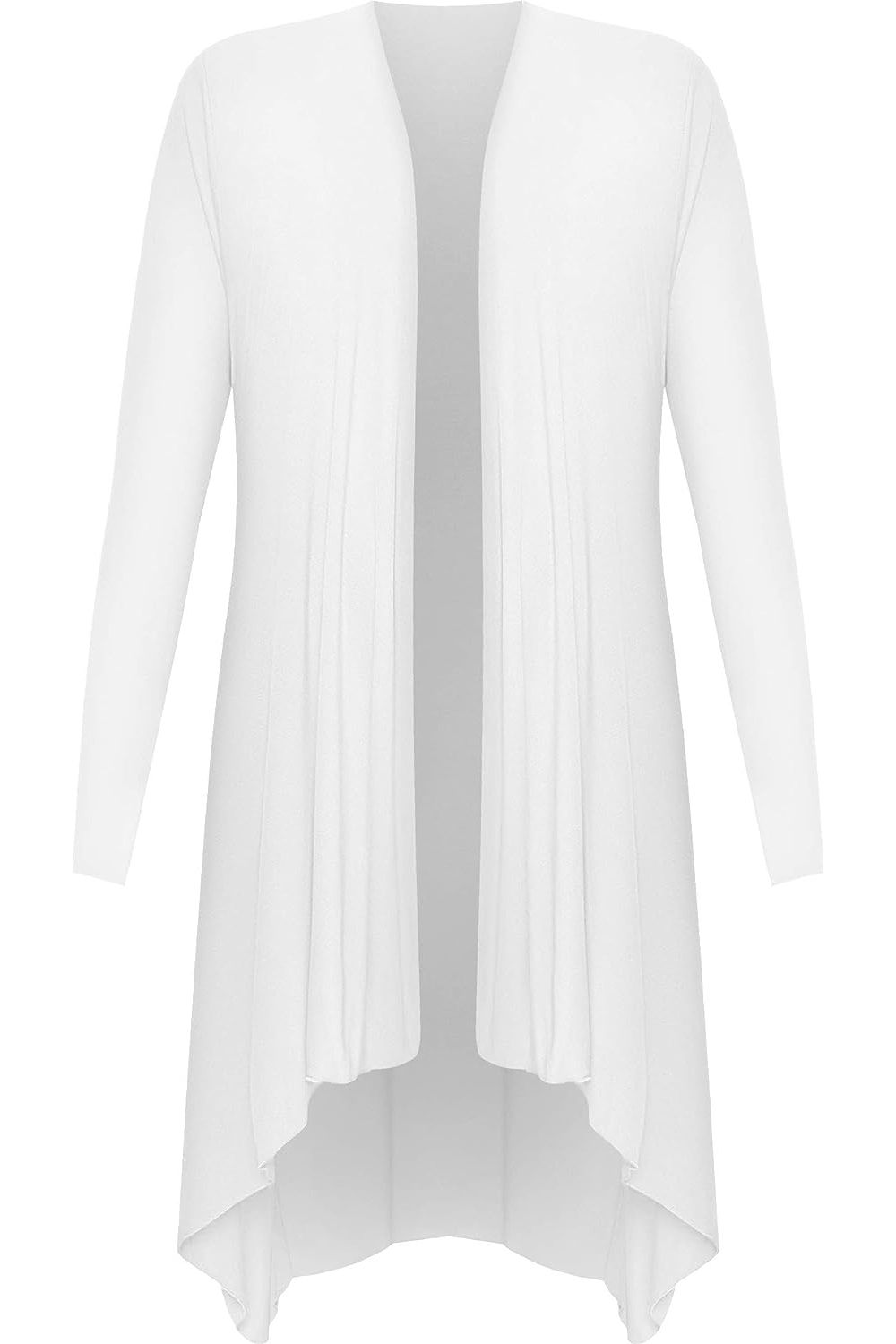 Wine Open Front Hanky Hem Longsleeve Cardigan For Women 22-24 - Dropwear