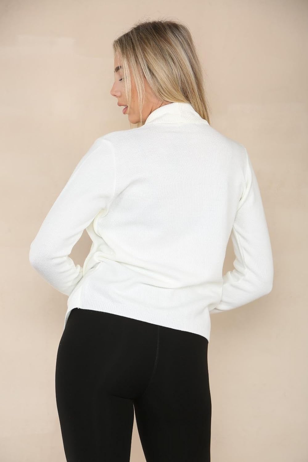 Cream Twin Knitted Cardigan For Women 16-18 - Dropwear