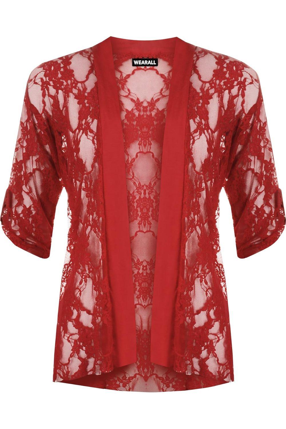 White Lace Open Cardigan Top For Women 20 - Dropwear