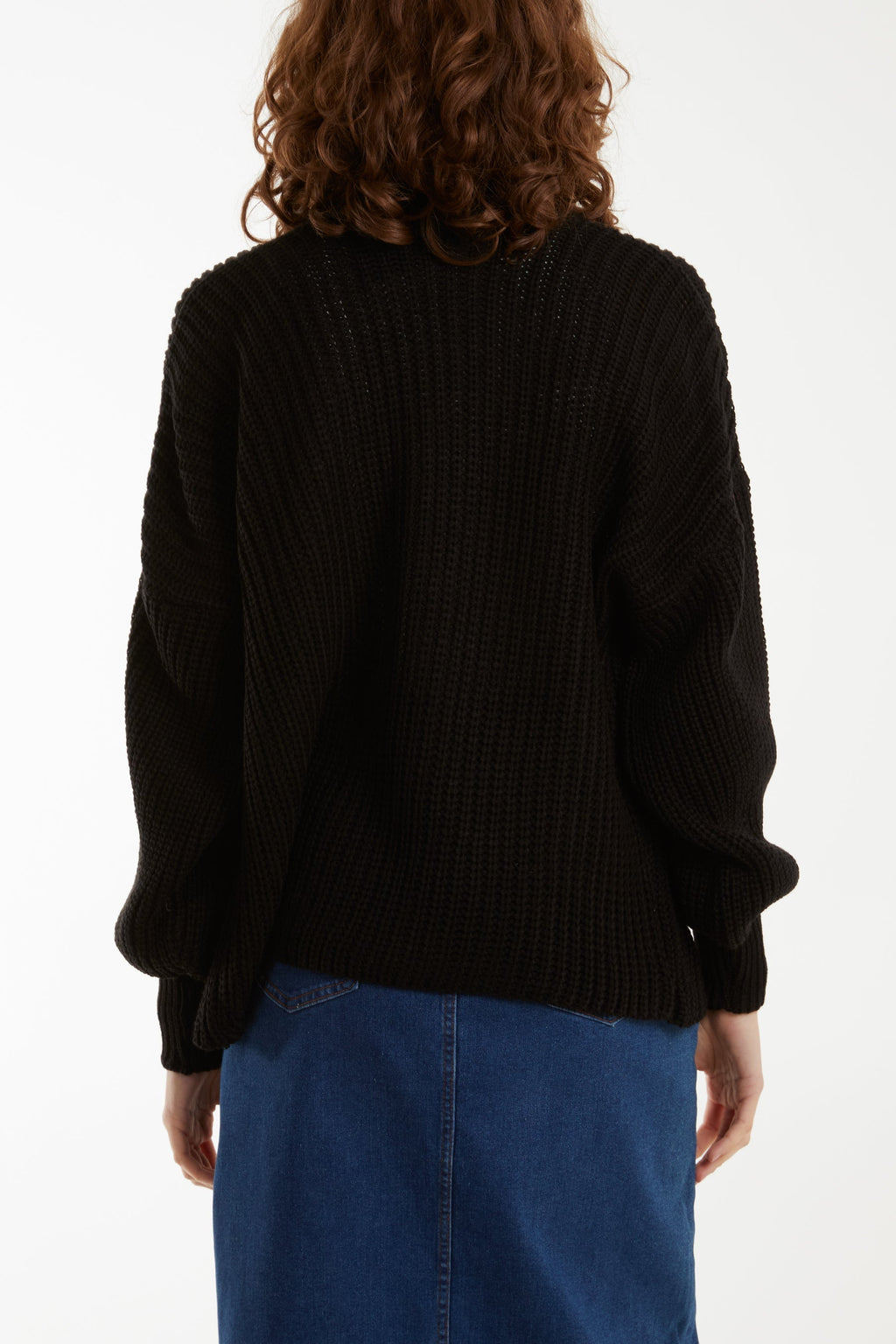 Edge To Edge Knitted Short Cardigan For Women  - Dropwear