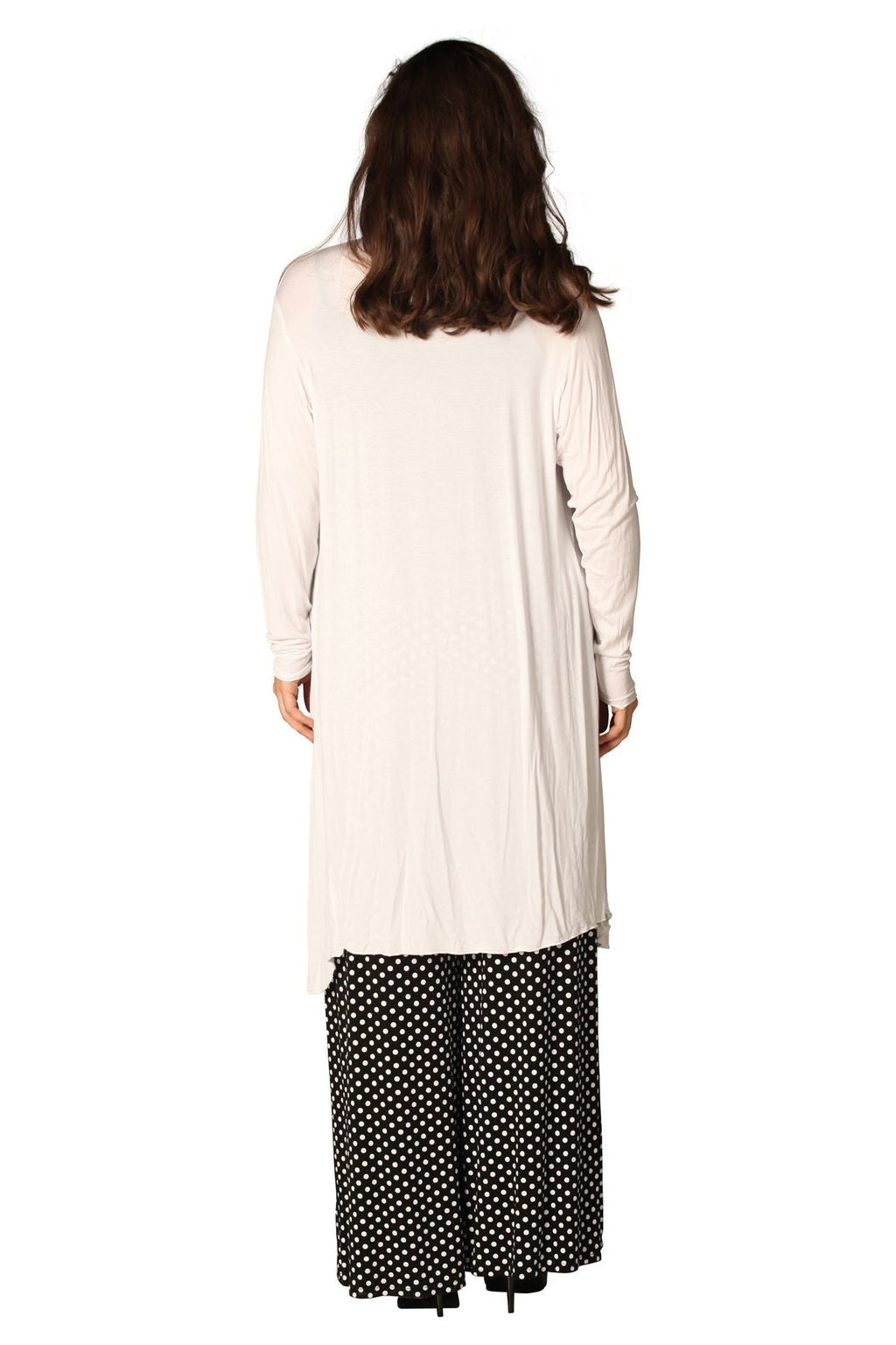 Stone Open Front Hanky Hem Longsleeve Cardigan For Women 20 - Dropwear